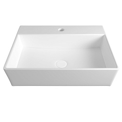 Corpa Nera Salieri/Сальери 56 раковина накладная с полочкой под смеситель, белый