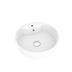 Corpa Nera Bosso/Боссо раковина  накладная D40 с полочкой под смеситель, белый матовый