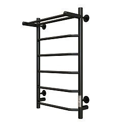 Aringa Киото полотенцесушитель лесенка электрический с полкой 80*50, черный