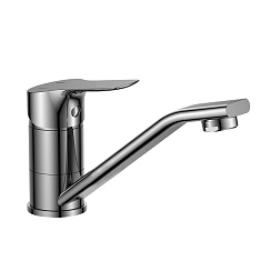 Смеситель для раковины с поворотным изливом, высота излива 7 см, длина 14 см, латунь/хром, RS29-22