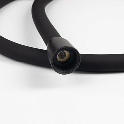 Шланг для душа, черный матовый, силиконовый, 1,2м, Optima Home, IDDIS, OPH12BLi19