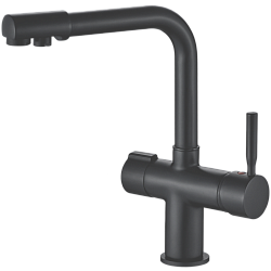 Смеситель для кухни с подключением фильтра, латунь, черный HB70088-7