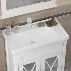 Тумба Opadiris Палермо 70, цвет белый матовый (под раковину CeraStyle FRAME 70)