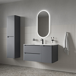 Пенал подвесной, 40 см, темно-серый, Edifice, IDDIS, EDI40D0i97