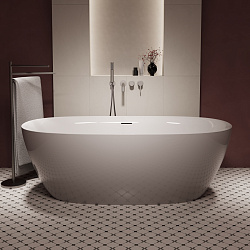 Ванна акриловая Vincea VBT-708-1600, 1600*800*585, цвет белый, щелевой перелив, слив белый, , шт