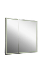 Зеркало-шкаф MIRROR BOX Black, 800х800