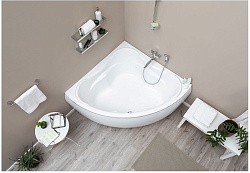 Ванна асимметр.: KALIOPE 153x100, левая, ультра белый, Сорт1