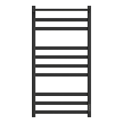 Полотенцесушитель электрический Point Меркурий PN83850PB П9 500x1000 с полкой, диммер справа, черный