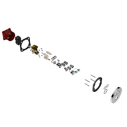 Встраиваемый смеситель для душа VSCV-322T-MCH двухфункциональный, термостатический, хром, , шт