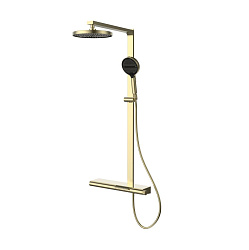 Душевая стойка Arco VSFS-4AR1BG с изливом, брашированное золото, , шт