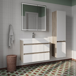 Шкаф-зеркало с подсветкой, 80 см, Zodiac, IDDIS, ZOD8000i99