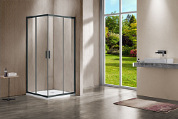 Душевой уголок Garda VSS-1G1011CLGM, 1100*1000, вороненая сталь, стекло прозрачное, , шт