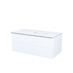 Тумба подвесная, со столешницей, 100 см, белый, Aiger, IDDIS, AIG10W0i95K