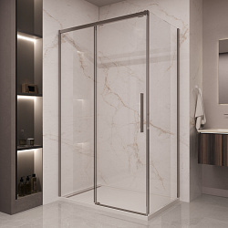 Душевой уголок Stella VSR-1ST8011CLGM, 1100*800, вороненая сталь, стекло прозрачное, , шт