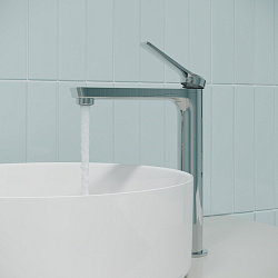 Смеситель для настольного умывальника, глянцевый хром, Parker, IDDIS, PARSB01i01