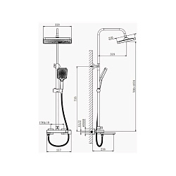 Душевая система, B24672-3