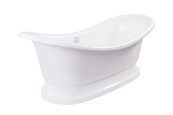 Edelweiss ванна /Nova Gel/белая/серебрянные ножки(170см*78см*75см) Ванны/AQUA DE MARCO