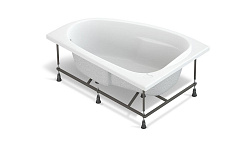 Geo Ванна 180х80 приставная+ножки+скрытый сифон