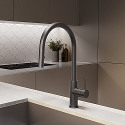 Смеситель для кухни City VKF-2C1GM, вороненая сталь, , шт