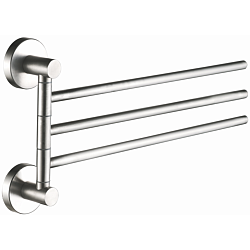 Держатель для полотенец, тройной, поворотный 400 мм, нержавеющая сталь HB8313