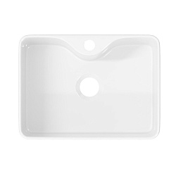 Corpa Nera Grossi/Гросси 41 раковина накладная узкая с полочкой под смеситель, белый