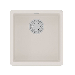 SINARA 400-U Мойка кухонная из кварцгранита цвет: жасмин  комплектация: крепеж, сливная арматура с п