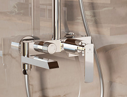 Душевая стойка VSFS-413CH с изливом, хром, , шт