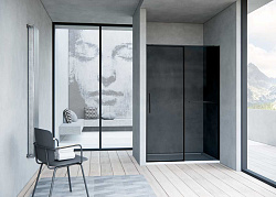 Душевая дверь Slim Soft VDS-1SS120CGB, 1200, черный, стекло тонированное , , шт