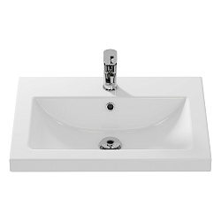 Раковина встраиваемая: COMO 60, 1 отв., белый