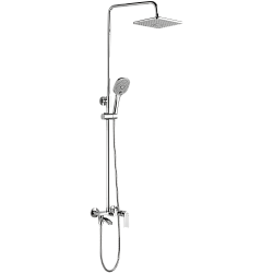 Душевая система, тропический душ, водопад, латунь, хром, HB23505