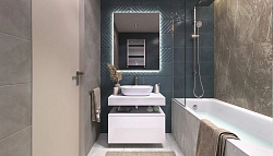 Тумба подвесная Unit 80, выс. 40, выдв. ящик, внутр. ящик, белый матовый