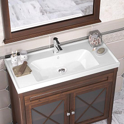 Зеркало Opadiris Палермо 100, цвет светлый орех