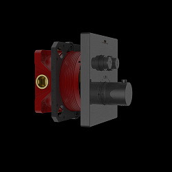 Встраиваемый смеситель для душа VSCV-321TGM двухфункциональный, термостатический, вороненая сталь, ,