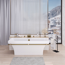 Calipso ванна /Nova Gel /белая(168см*78см*53см) Ванны/AQUA DE MARCO