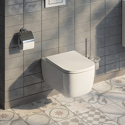 Унитаз подвесной безободковый, Bridge, IDDIS, BRIRDSEi25