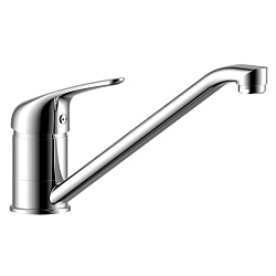 Смеситель для кухни с поворотным изливом, высота излива 11,5 см, длина 21,5 см, латунь/хром