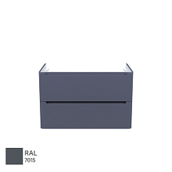 Тумба подвесная, 80 см, темно-серый, Edifice, IDDIS, EDI80D0i95 подходит умыв. 0108000i28