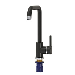 Aringa Орта смеситель для кухни одноручковый U-излив, черный