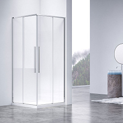 Душевой уголок Slim-N VSS-4SN9010CL, 1000*900, хром, стекло прозрачное, , шт