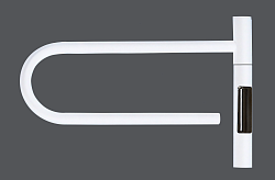 Полотенцесушитель электрический Vincea VTD-1P1WE 39x25, белый, таймер, , шт