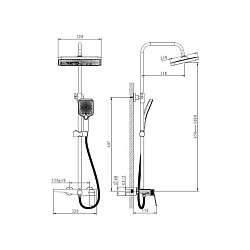 Душевая система, B24572-3