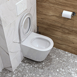 Corpa Nera Viotti/Виотти унитаз подвесной безободковый, быстросъемное сиденье с микролифтом, белый