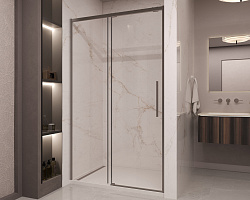 Душевая дверь Stella VDS-1ST130CLGM, 1300, вороненая сталь, стекло прозрачное, , шт