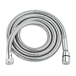 Шланг душевой растяжной от 1.5-1.8 м, без перекручивания (Turn-Free),  нерж. сталь/хром, блистер