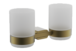 Стакан, брашированное золото B90808