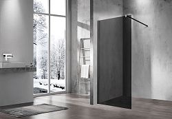 Душевая перегородка Walk-In VSW-1H100CGB, 1000*2000, черный матовый, стекло тонированное, , шт
