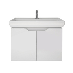 DREJA.eco Тумба Q (D), 70 см, подвесная, 2 дверцы, белый глянец (Дрея Q 70)