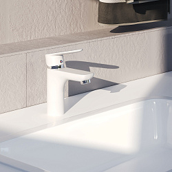 Aringa Рейн смеситель для умывальника, белый