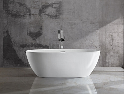 Ванна акриловая Vincea VBT-408-1800MW, 1800*815*580, цвет белый матовый, щелевой перелив, , шт