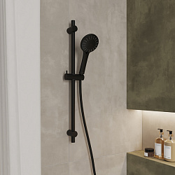 Лейка для душа, черная матовая, 5F, Ideal Spa, Milardo, ILS5FBRM18